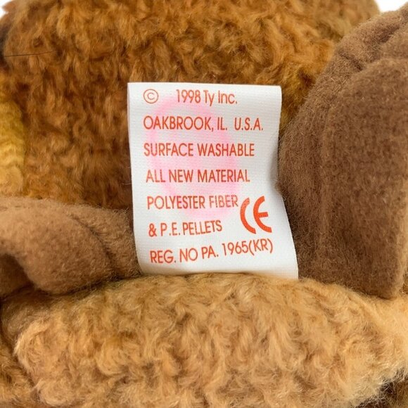 TY Beanie Babies "Beak" The Kiwi Bird 8" Plush Toy Collectible 1998 NWT - Picture 5 of 6